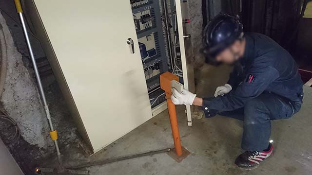光電センサー光軸・光量確認